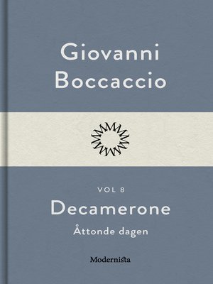cover image of Decamerone vol 8, åttonde dagen